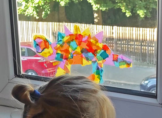 stegosaurus dinosaur suncatcher