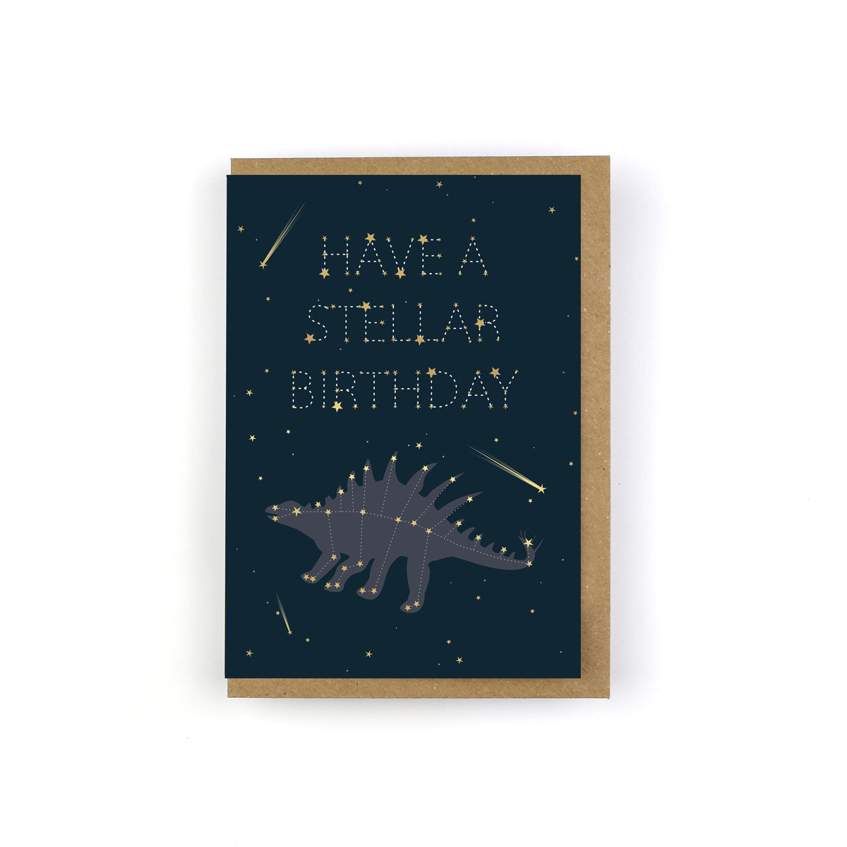 Have a Stellar Birthday Dinosaur Constellation Greeting Card