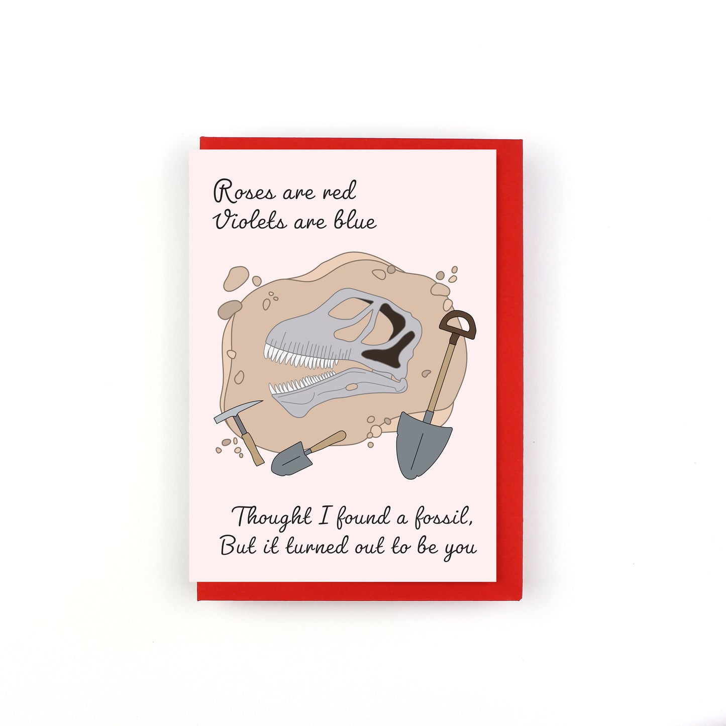 Poem - You are a Fossil Dinosaur Birthday Greeting Card