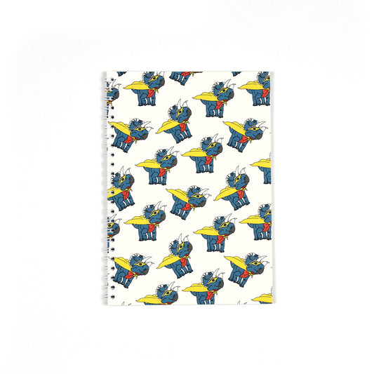 Superhero Dinosaur Spiral Notebook