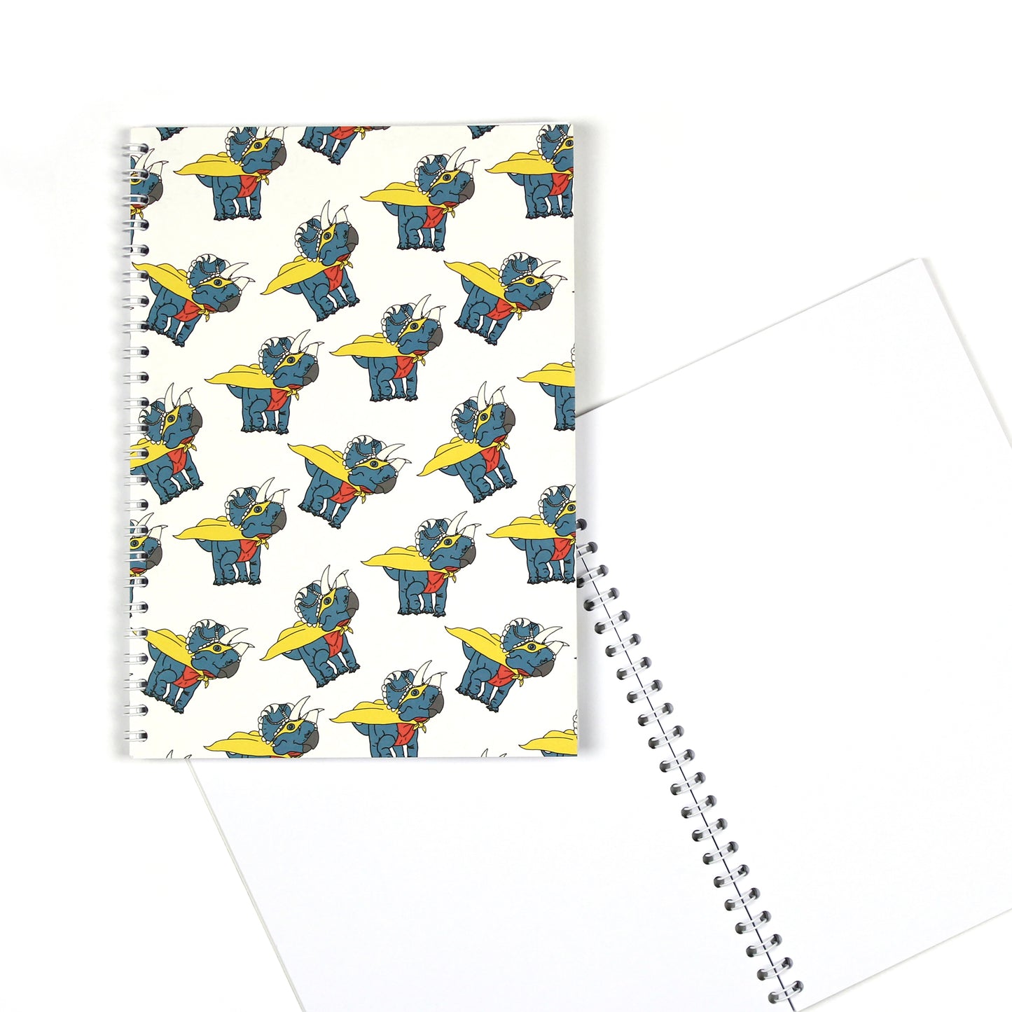 Superhero Dinosaur Spiral Notebook