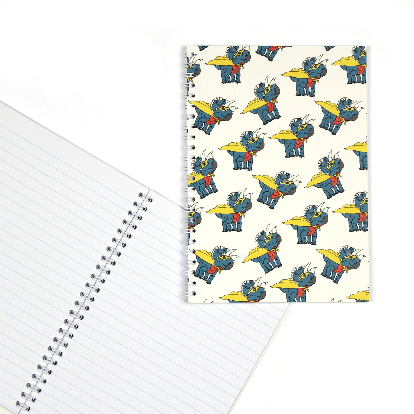 Superhero Dinosaur Spiral Notebook