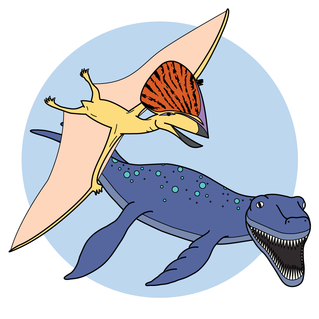 Pterosaurs and marine reptiles