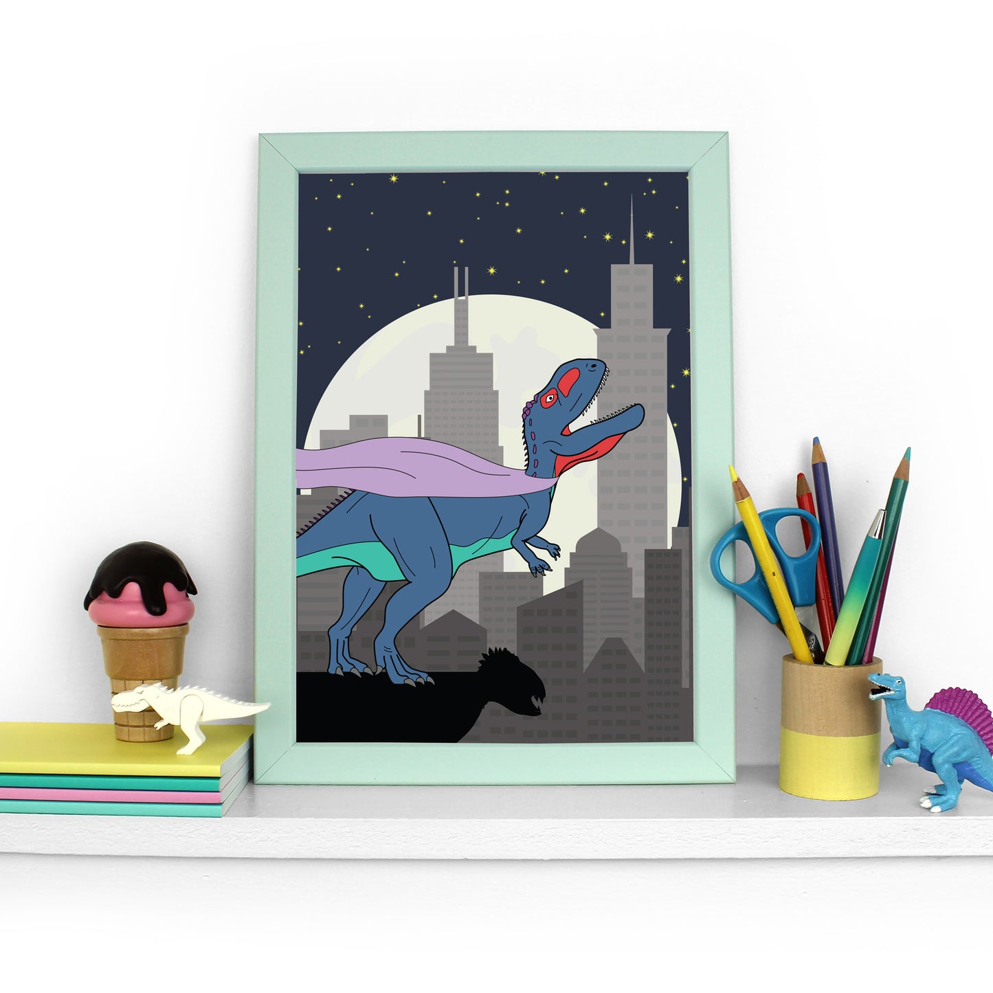 Dinosaur Hero Poster Print