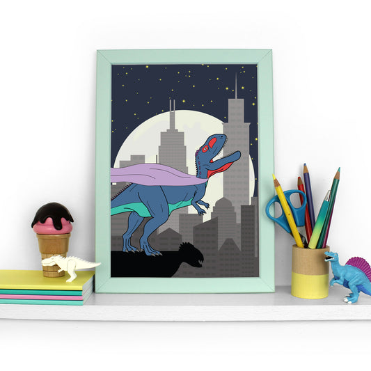 Dinosaur Hero Poster Print