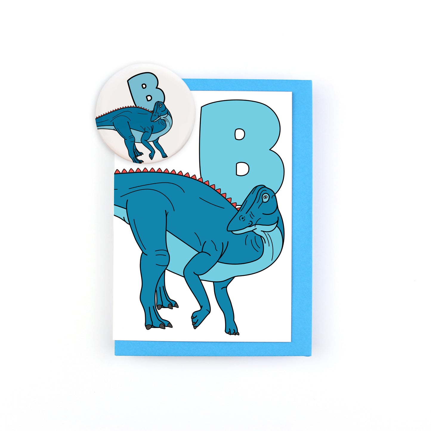 Dinosaur Alphabet B Greeting Card
