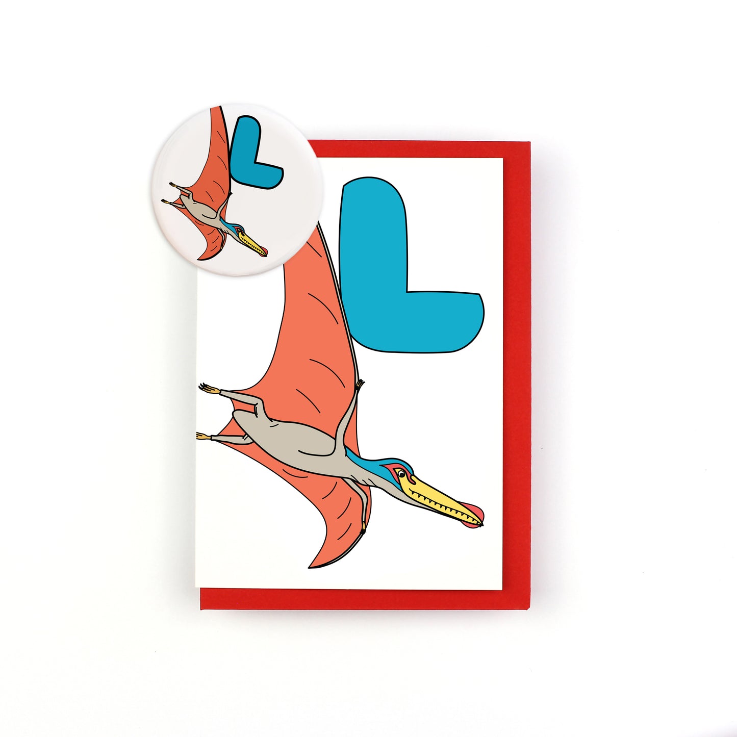 Dinosaur Alphabet L Greeting Card