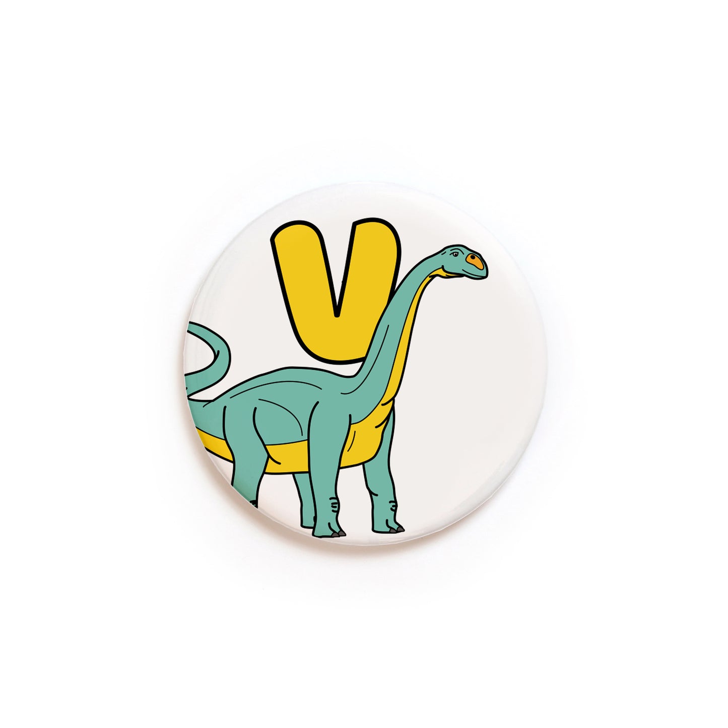 Dinosaur Alphabet V Greeting Card