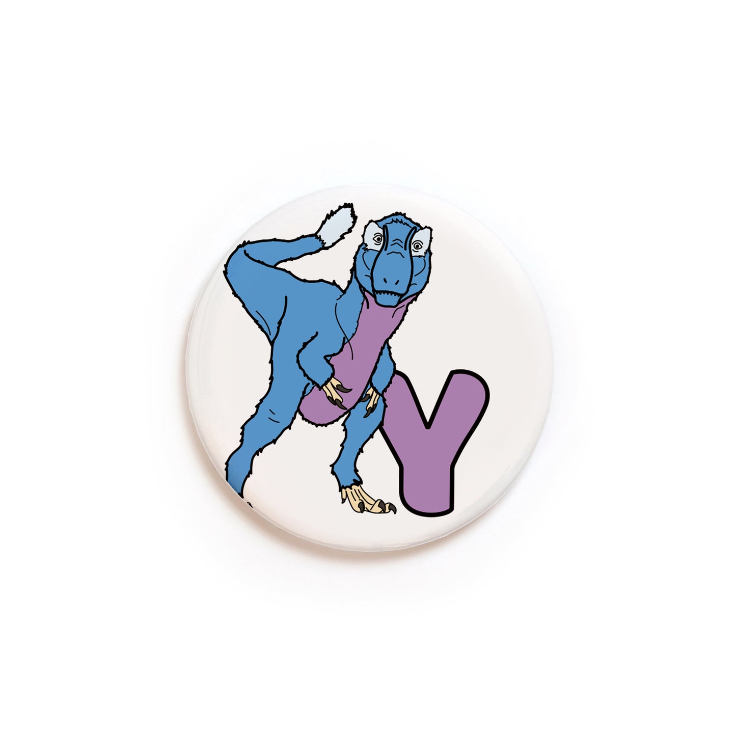 Dinosaur Alphabet Y Greeting Card