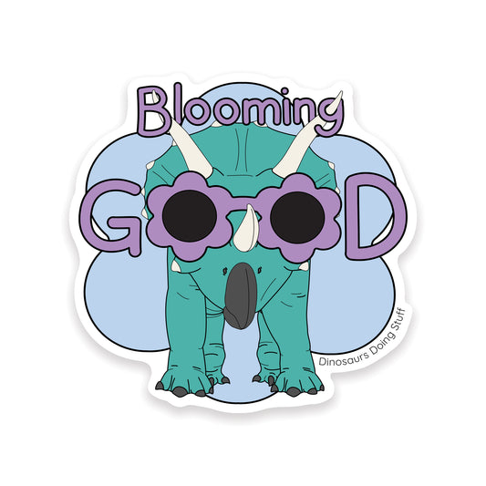 Blooming Good Dinosaur Vinyl Sticker