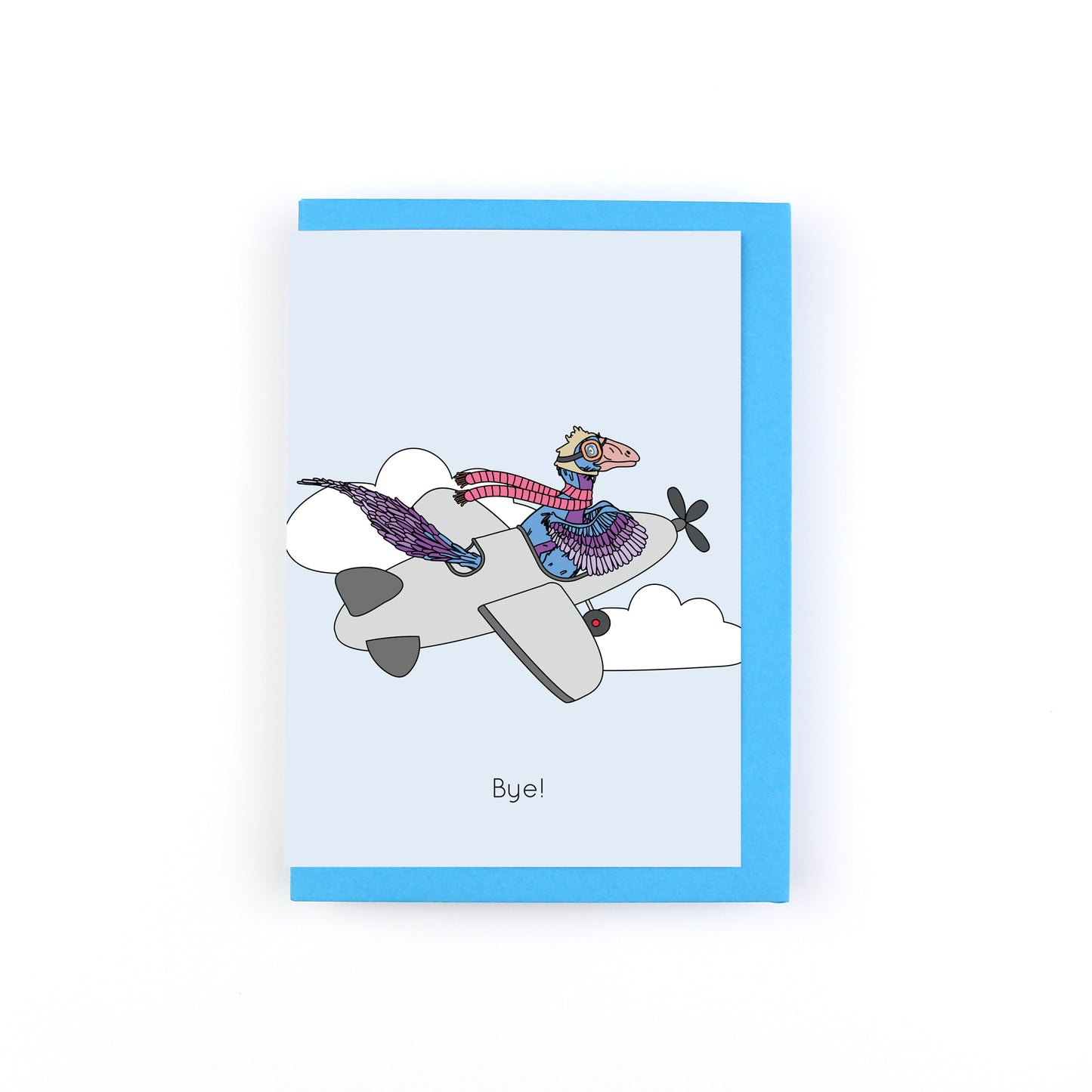 Bye! Dinosaur Greeting Card