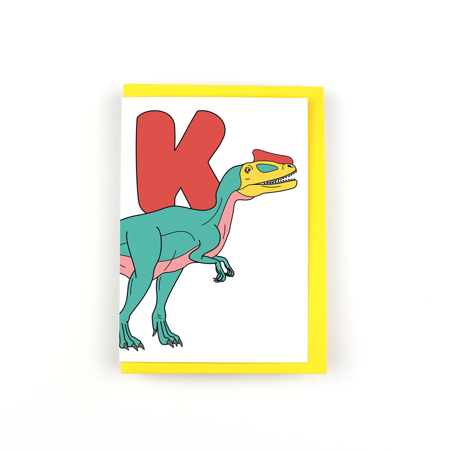 Dinosaur Alphabet K Greeting Card