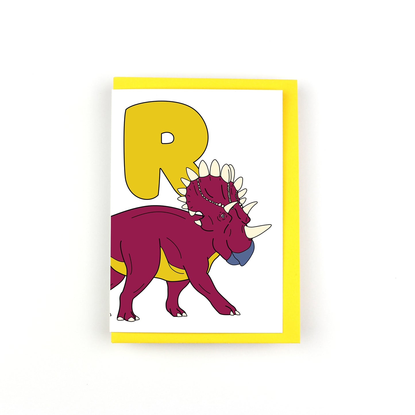 Dinosaur Alphabet R Greeting Card