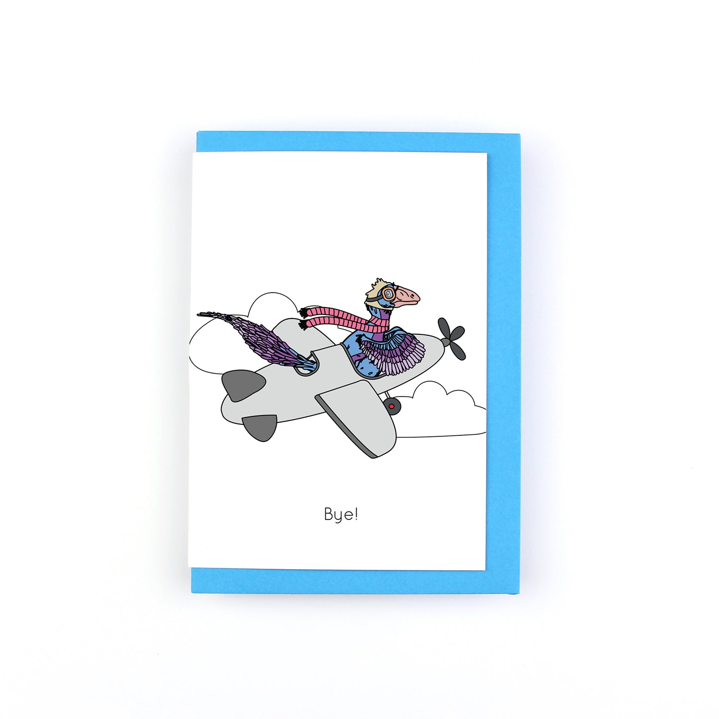 Bye! Dinosaur Greeting Card