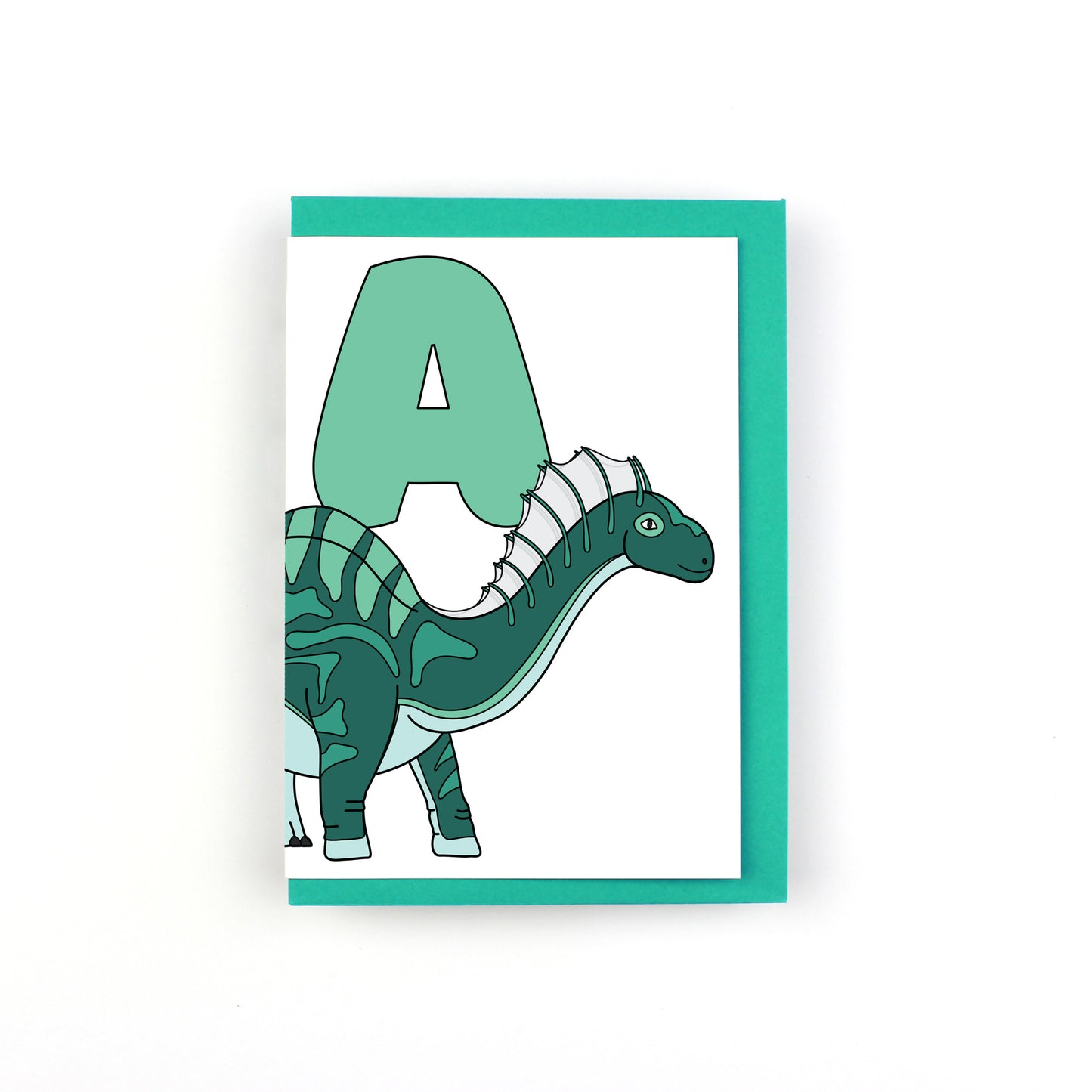 Dinosaur Alphabet A Greeting Card