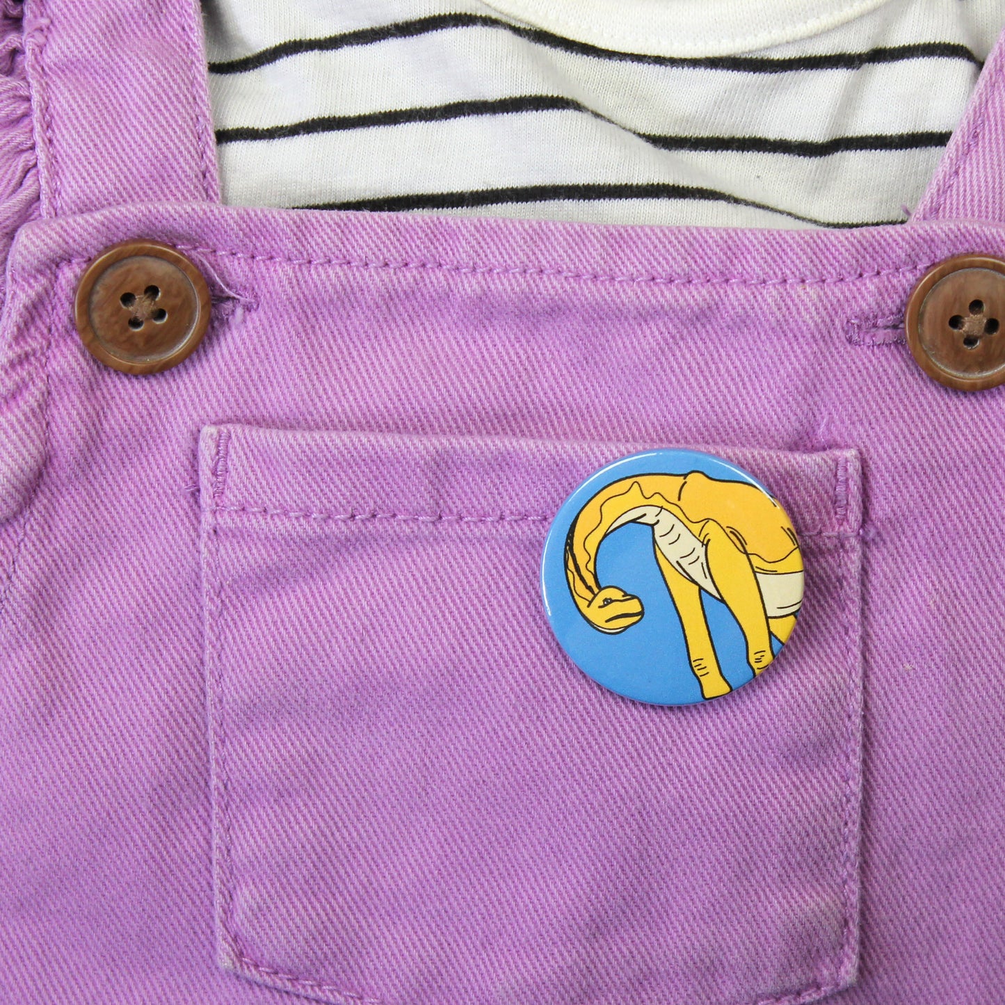 Giraffatitan Dinosaur Badge