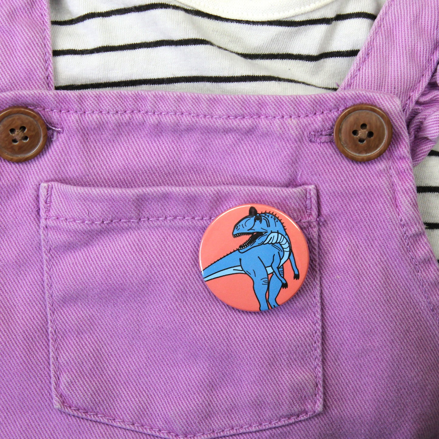 Cryolophosaurus Dinosaur Badge