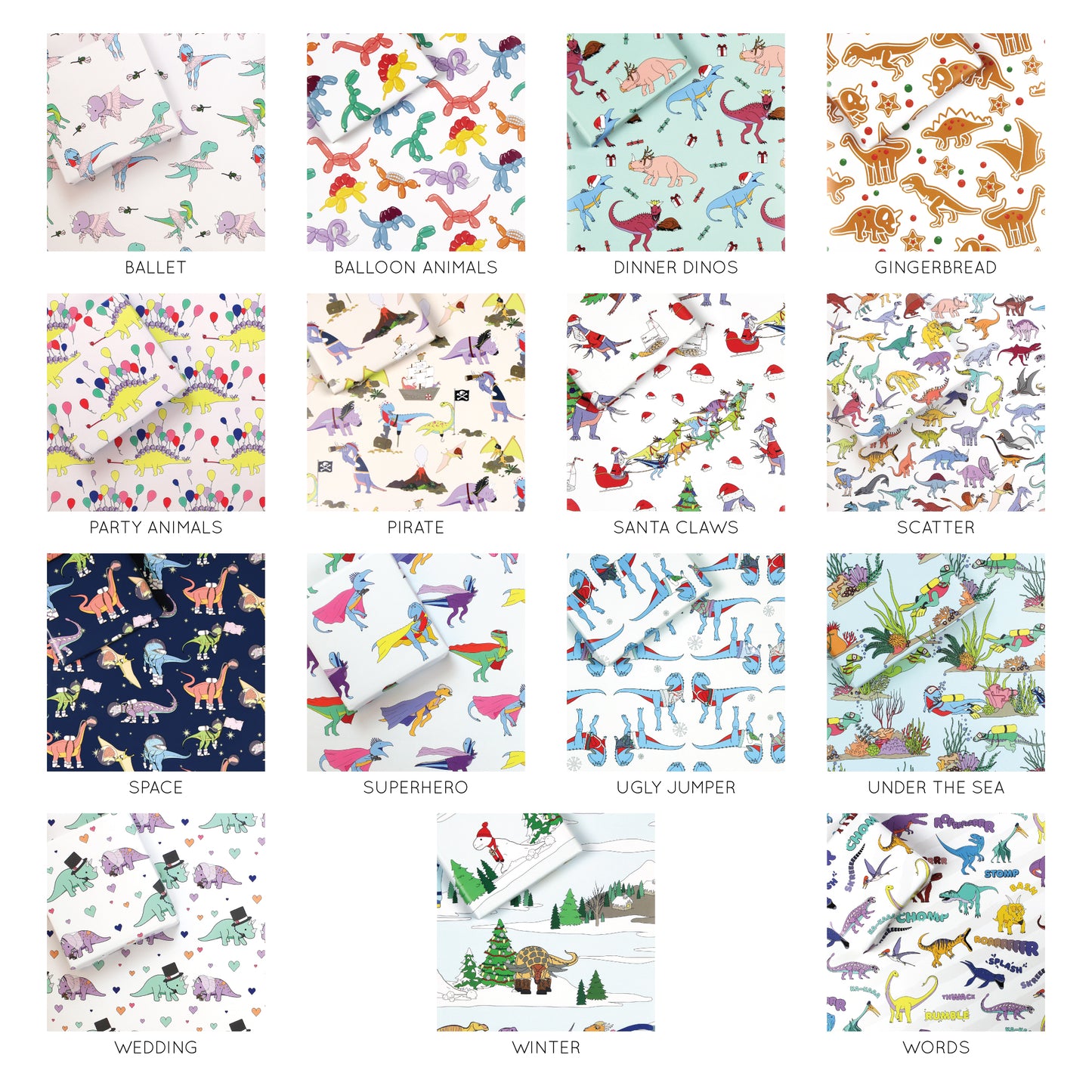 Dinosaur Wrapping paper bundle