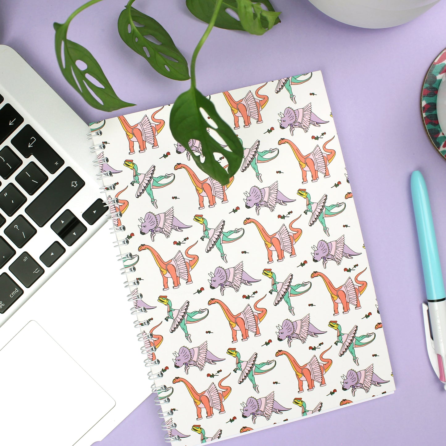 Ballet Dinosaur Spiral Notebook