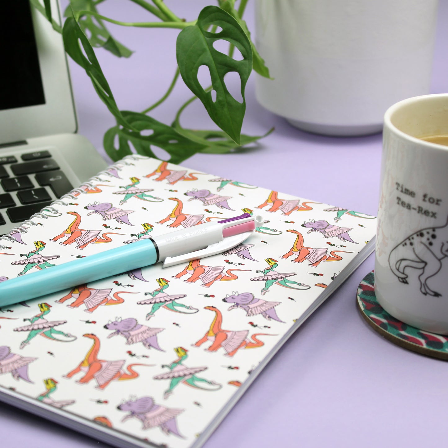 Ballet Dinosaur Spiral Notebook