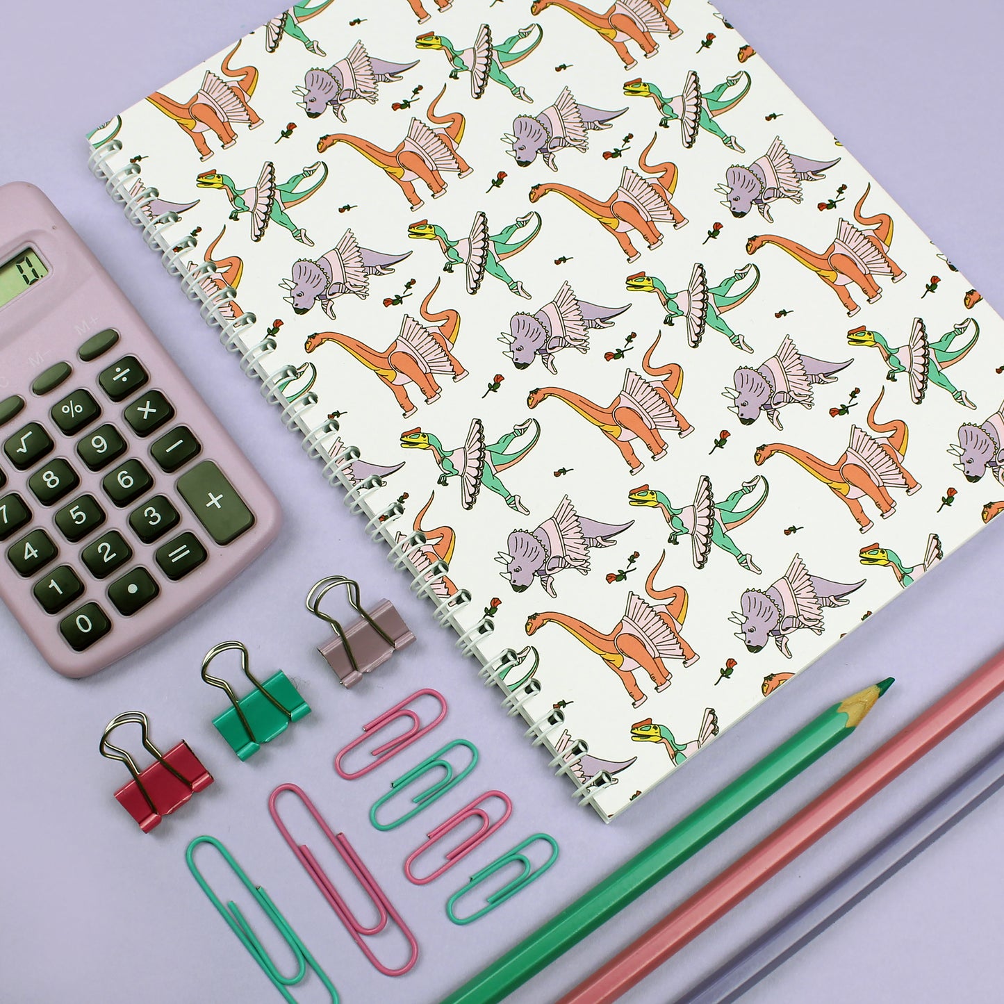 Ballet Dinosaur Spiral Notebook