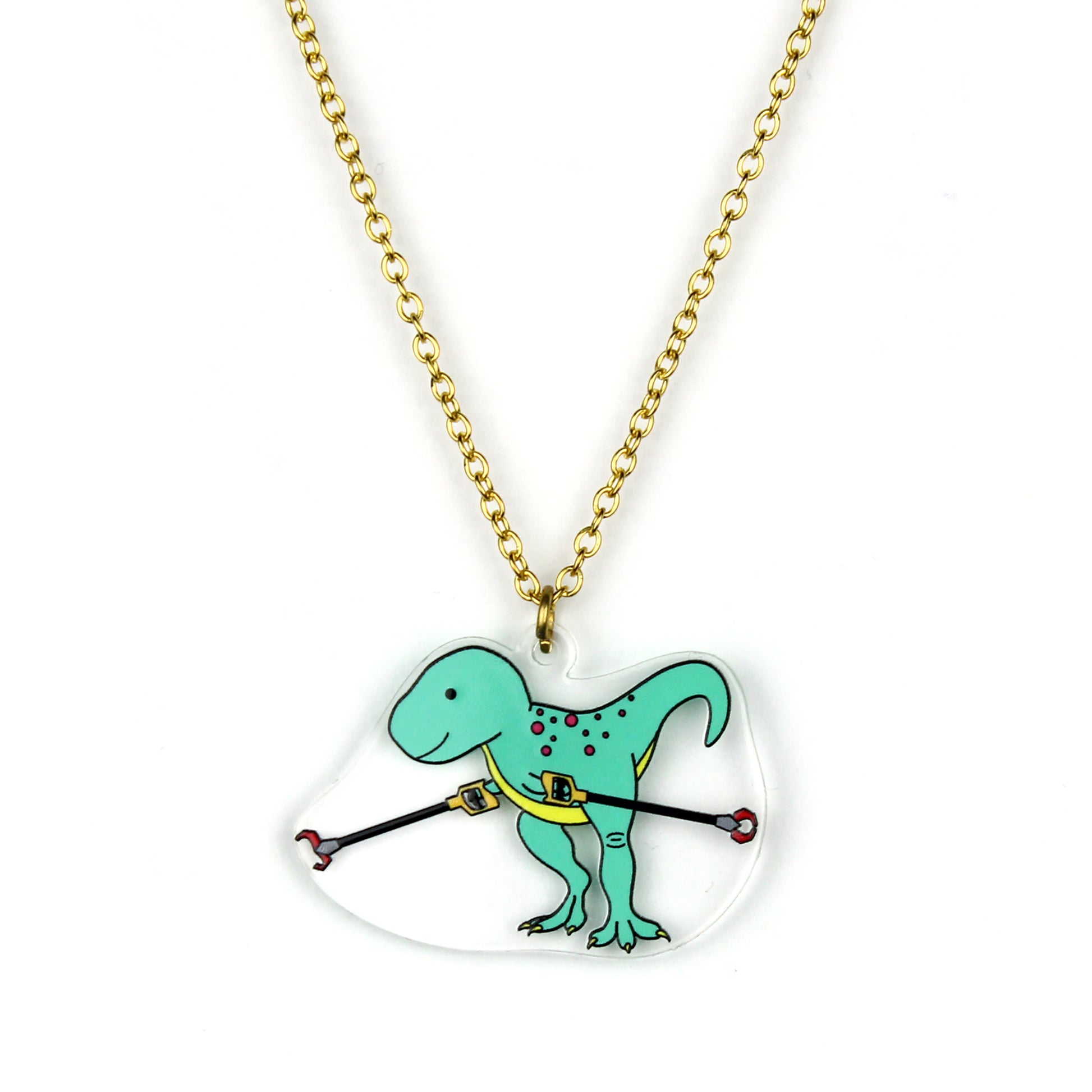 Grabby Arms Dinosaur Necklace