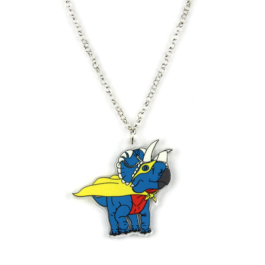 Superhero Dinosaur Necklace