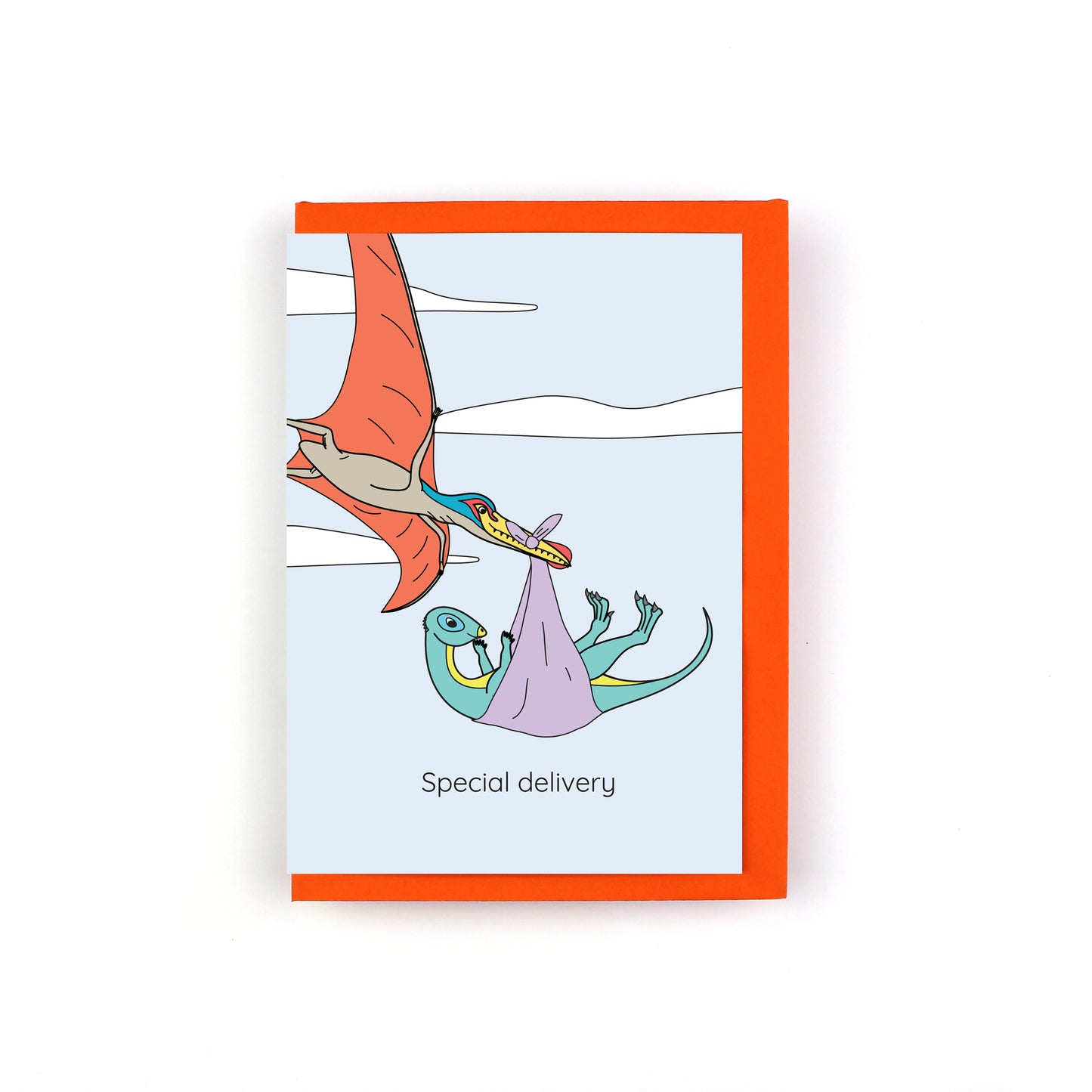 Special Delivery Dinosaur Greeting Card
