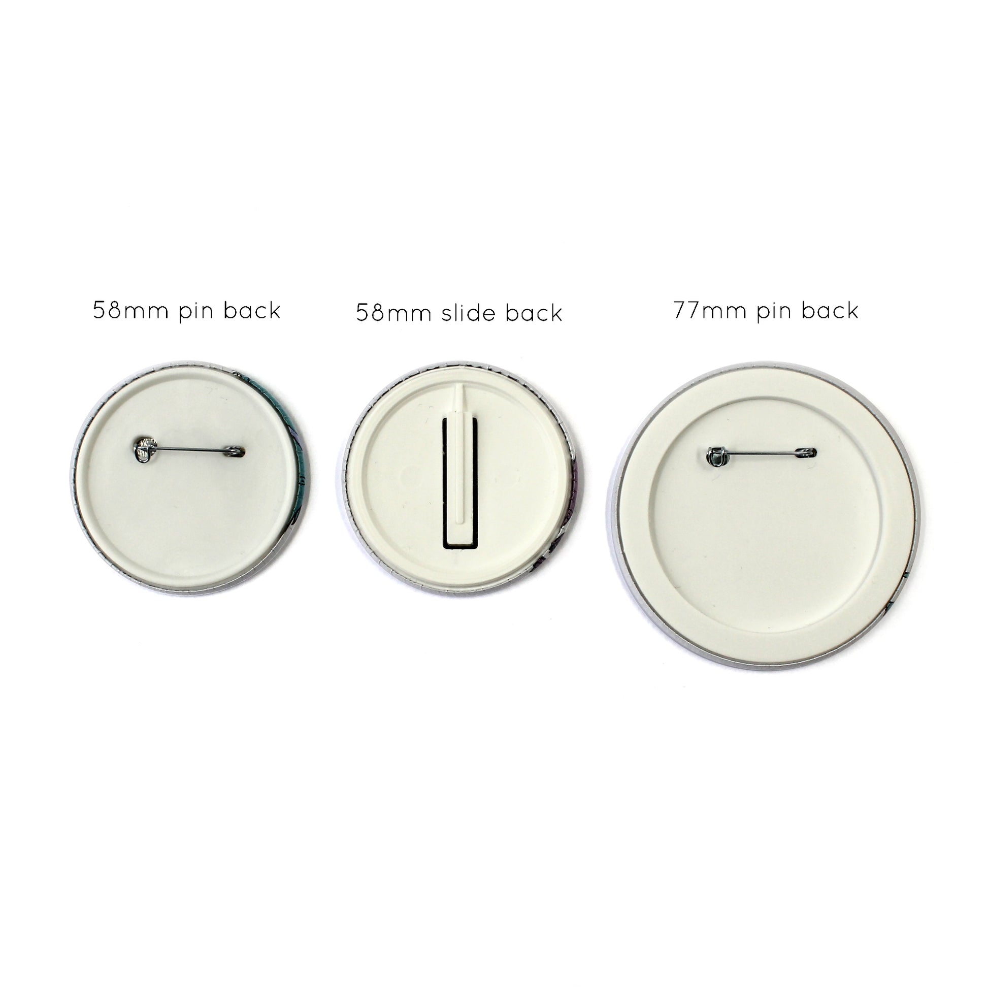 Dinosaur badge back options