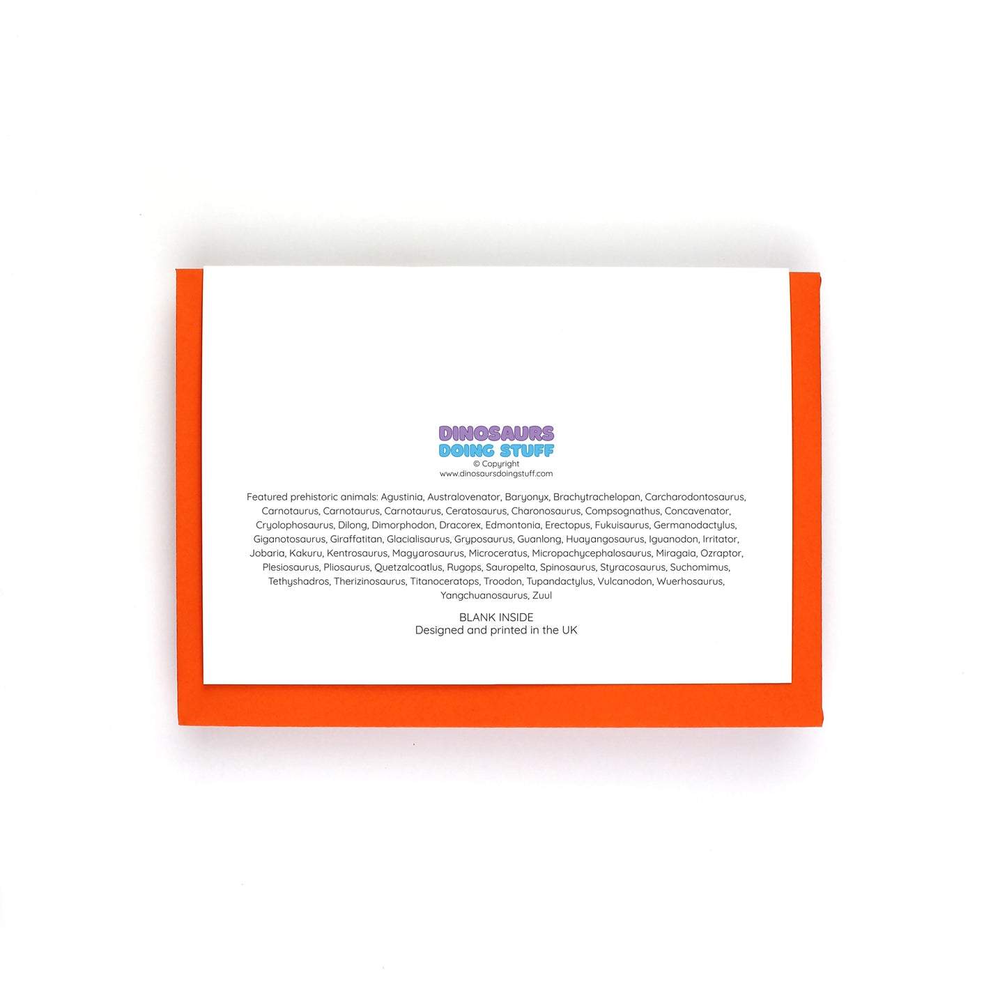 Rainbow Dinosaur Greeting Card