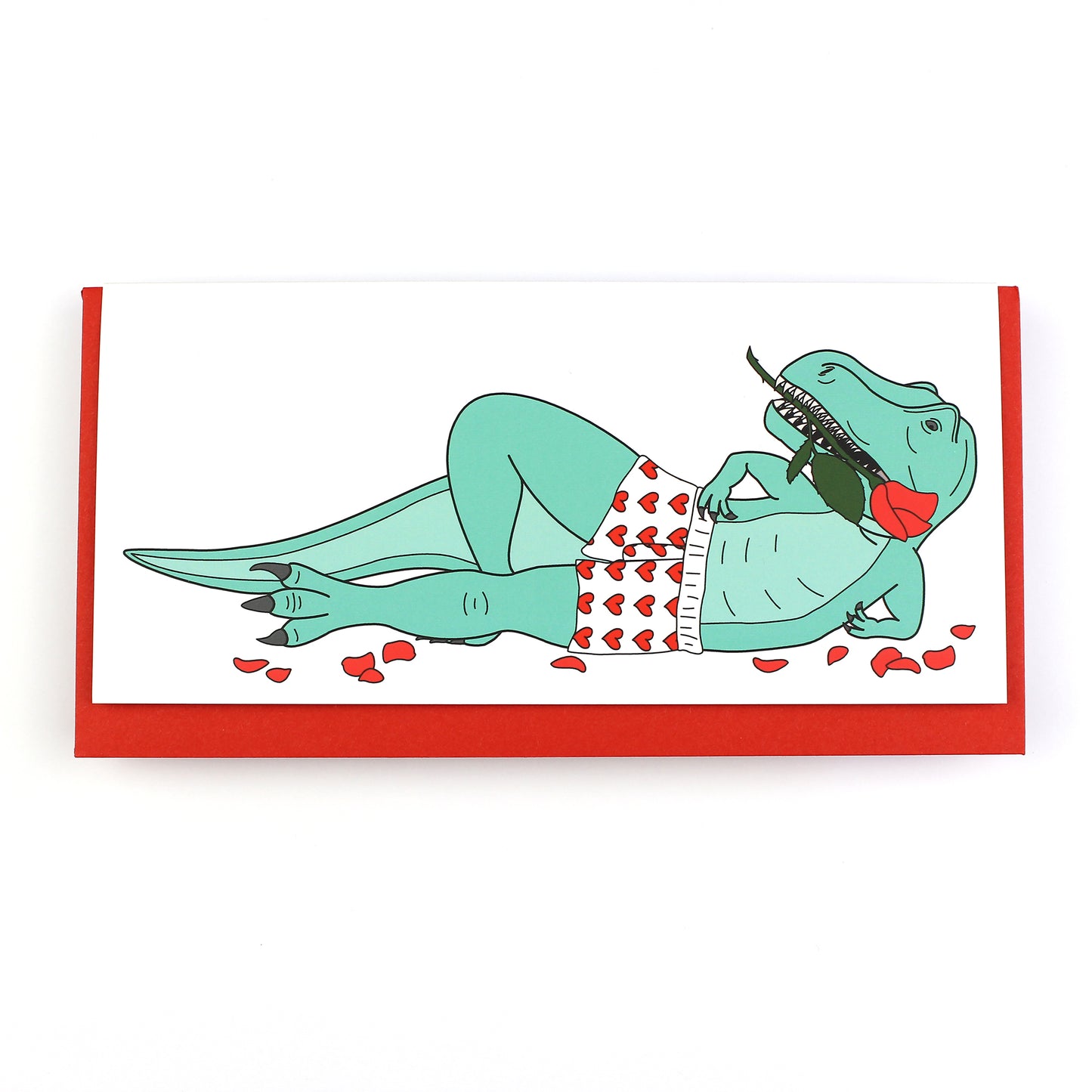 Sexy T-Rex Dinosaur Valentine's Day Greeting Card