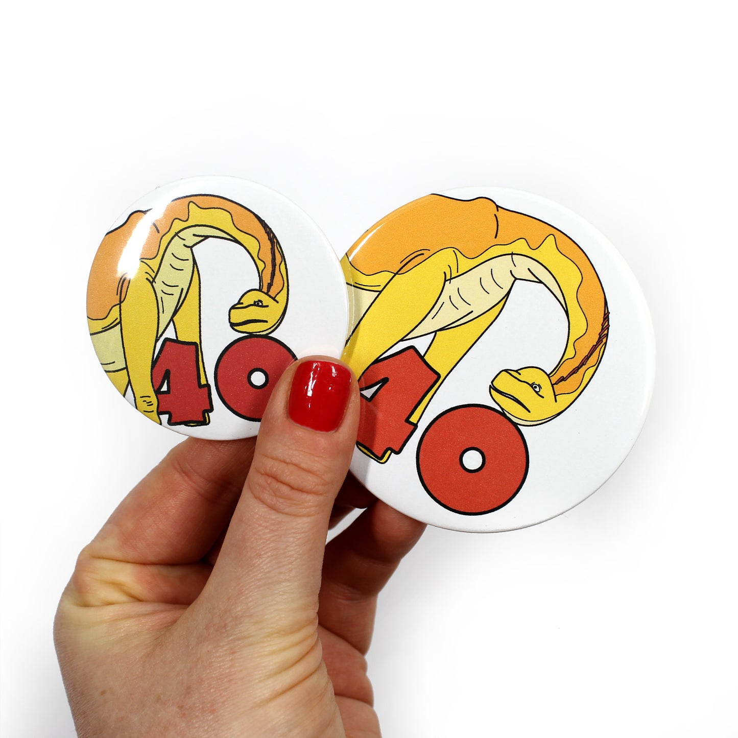number 40 Dinosaur Greeting card badges