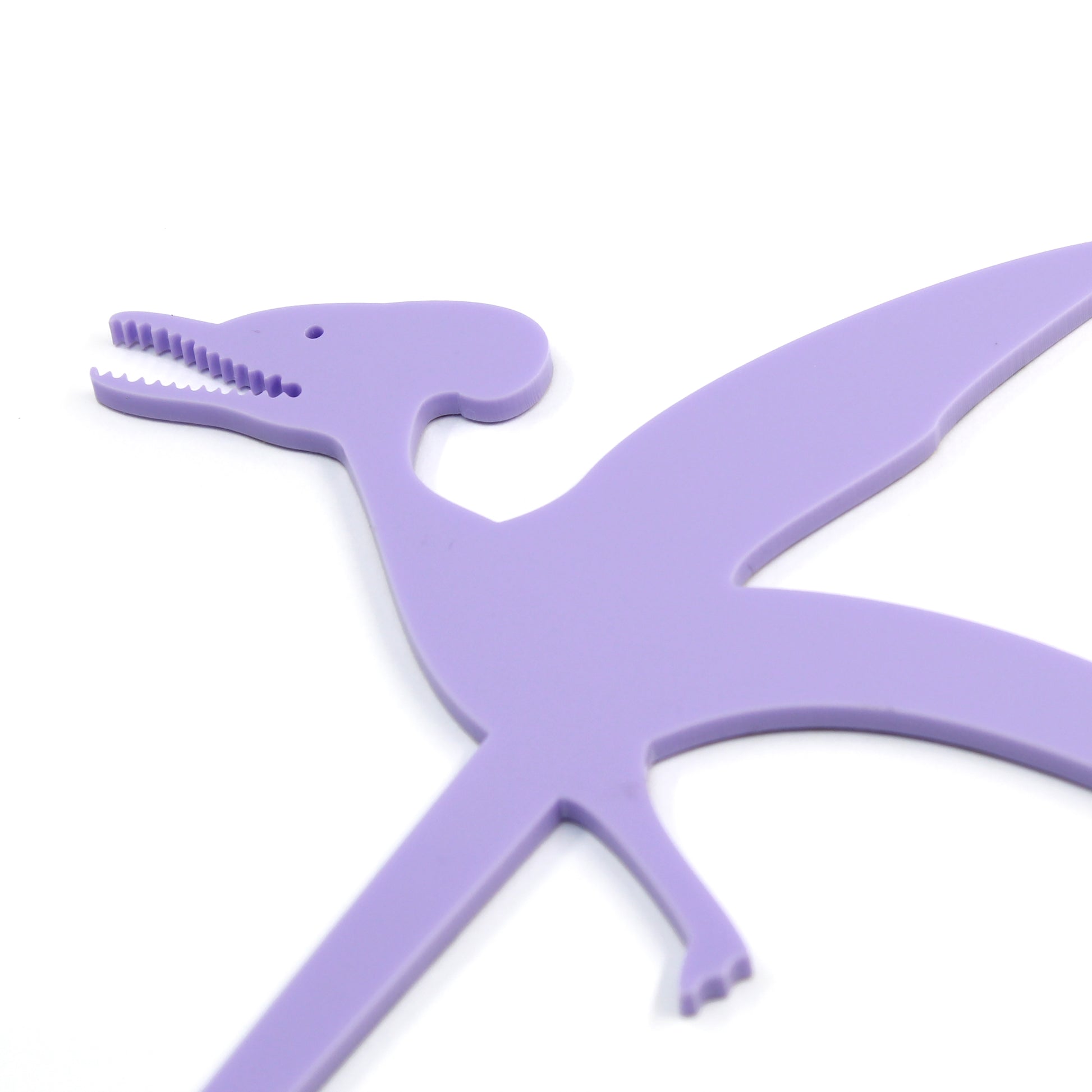 pastel purple Germanodactylus dinosaur plant decoration