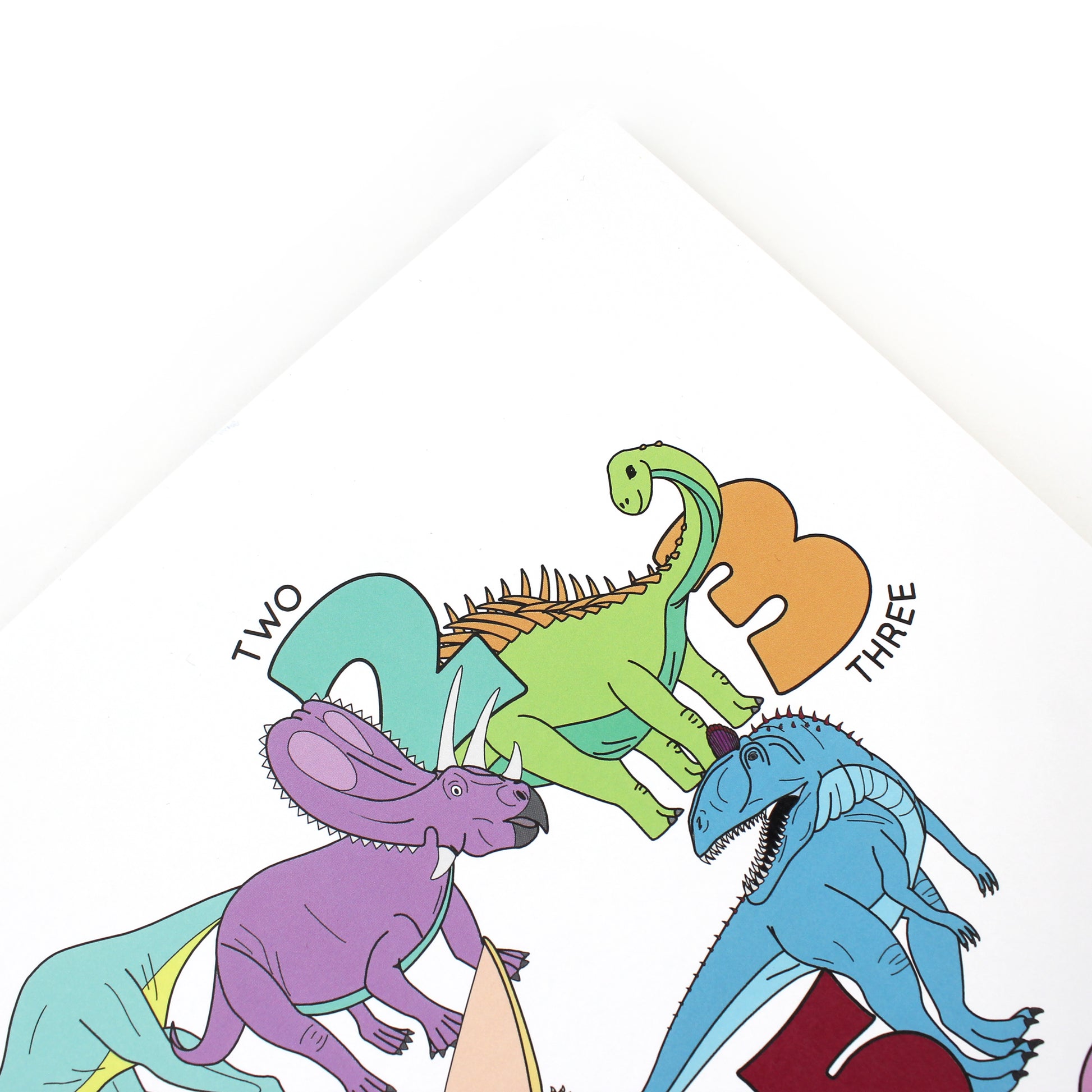 Dinosaur number print