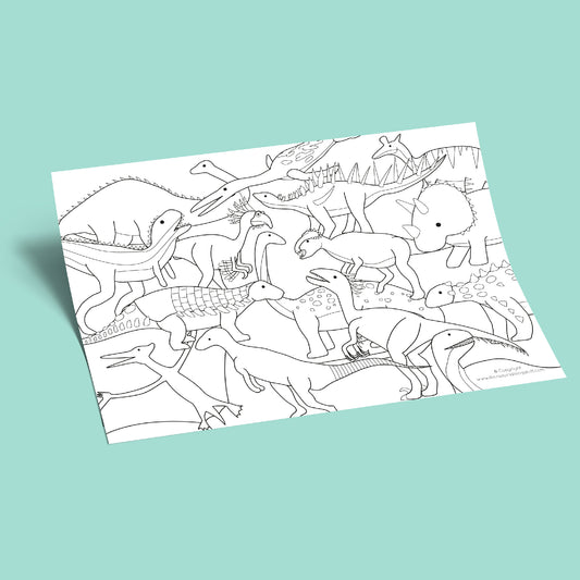 Dinosaur Colouring Sheet