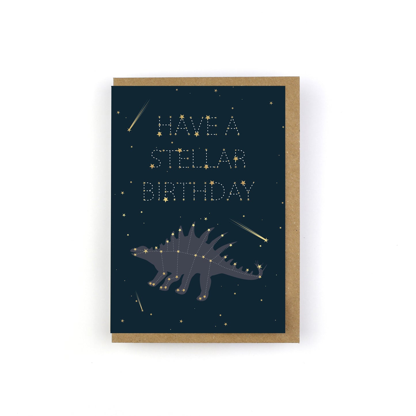 Have a Stellar Birthday Dinosaur Constellation Greeting Card