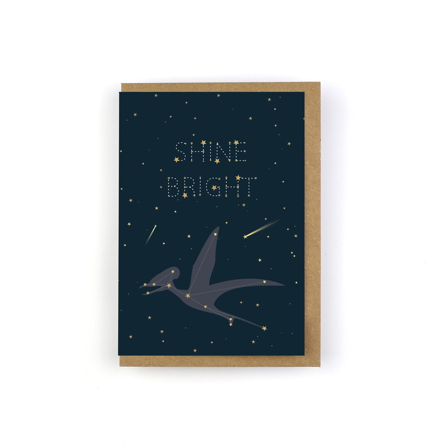 Shine Bright Dinosaur Constellation Greeting Card