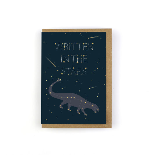 Written In The Stars Dinosaur Constellation Greeting Card