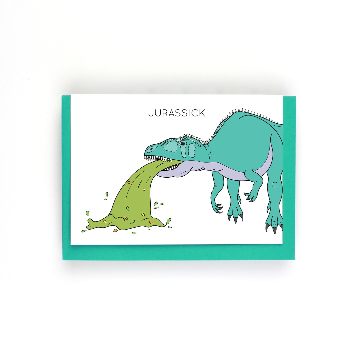 Jurassick Dinosaur Greeting Card