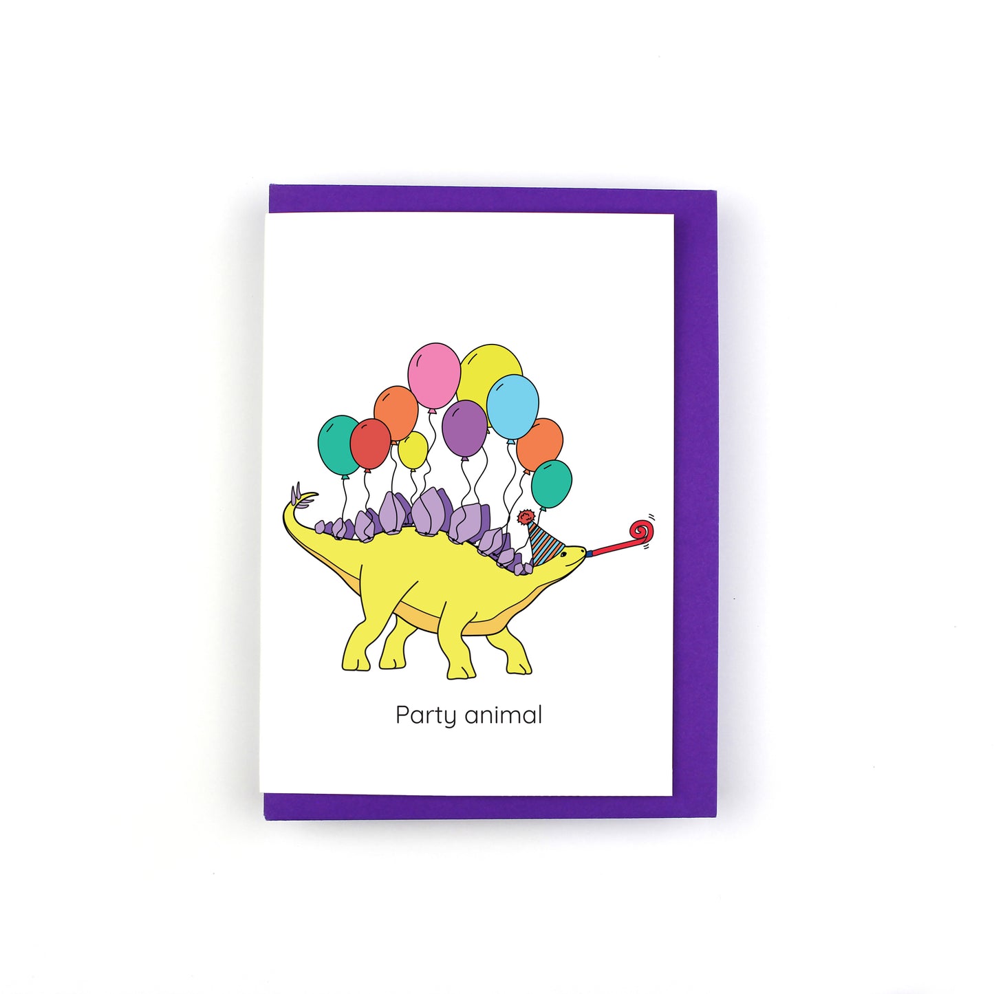 Party Animal Dinosaur Greeting Card