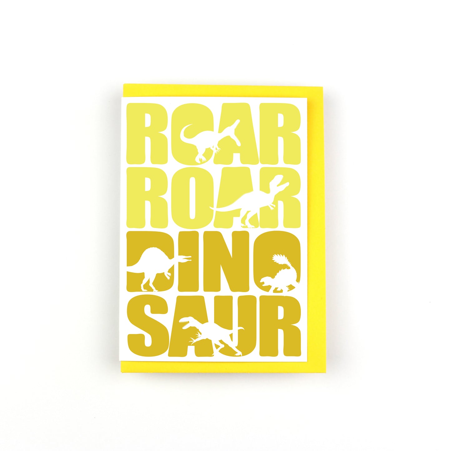 Roar Roar Dinosaur Greeting Card