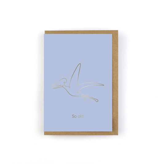 So Old! Dinosaur Greeting Card - Line-O-Saurs