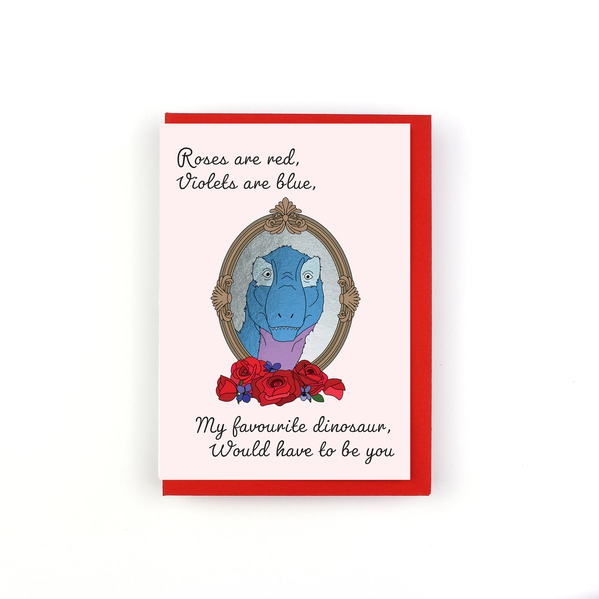 Poem - Favourite Dinosaur Valentine's Dinosaur Greeting Card