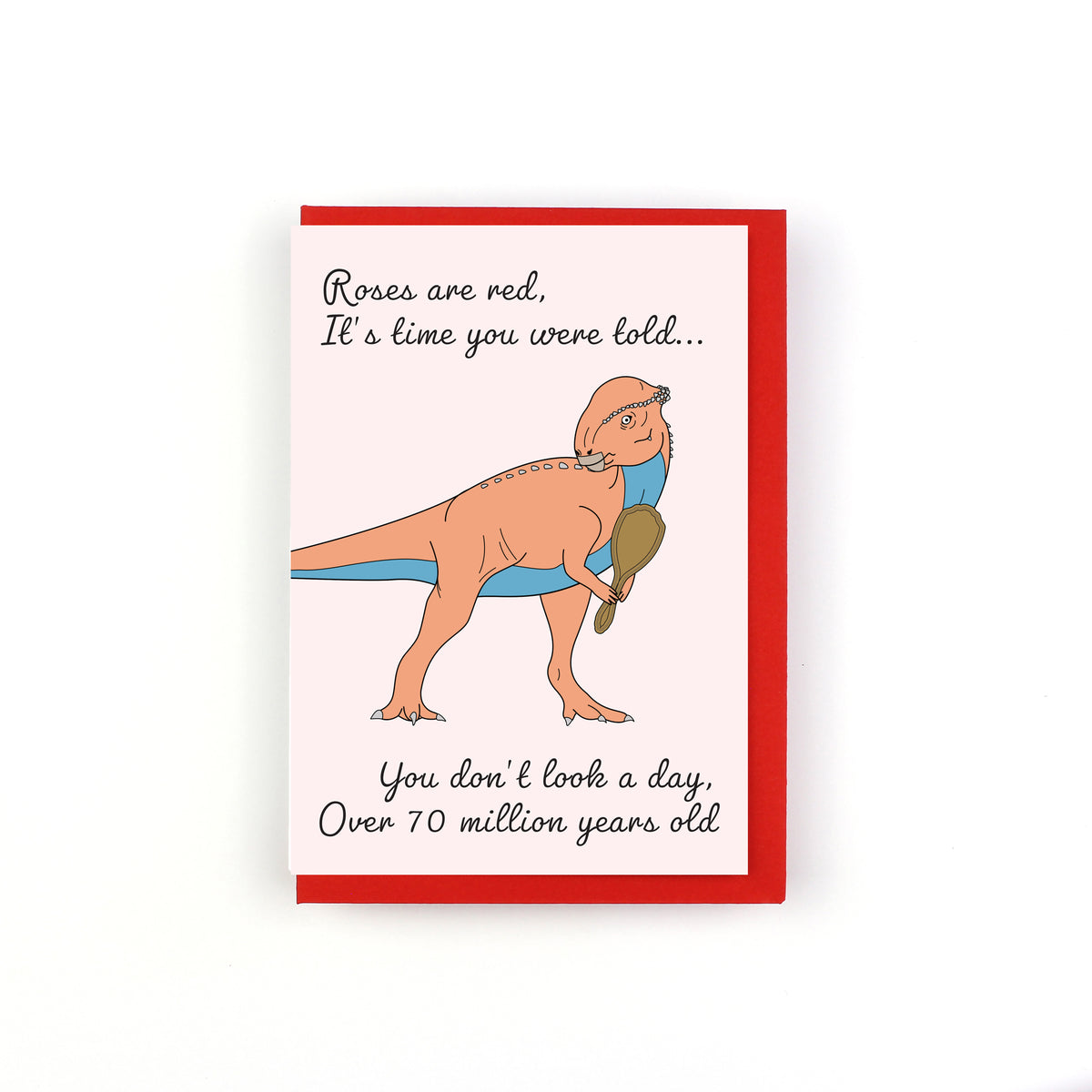 Poem - Million Years Old Dinosaur Birthday Greeting Card