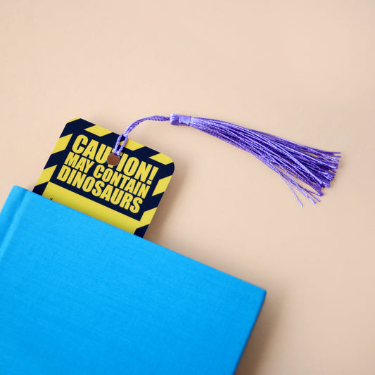 Dinosaur Caution Bookmark