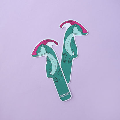 Parasaurolophus Dinosaur Bookmark