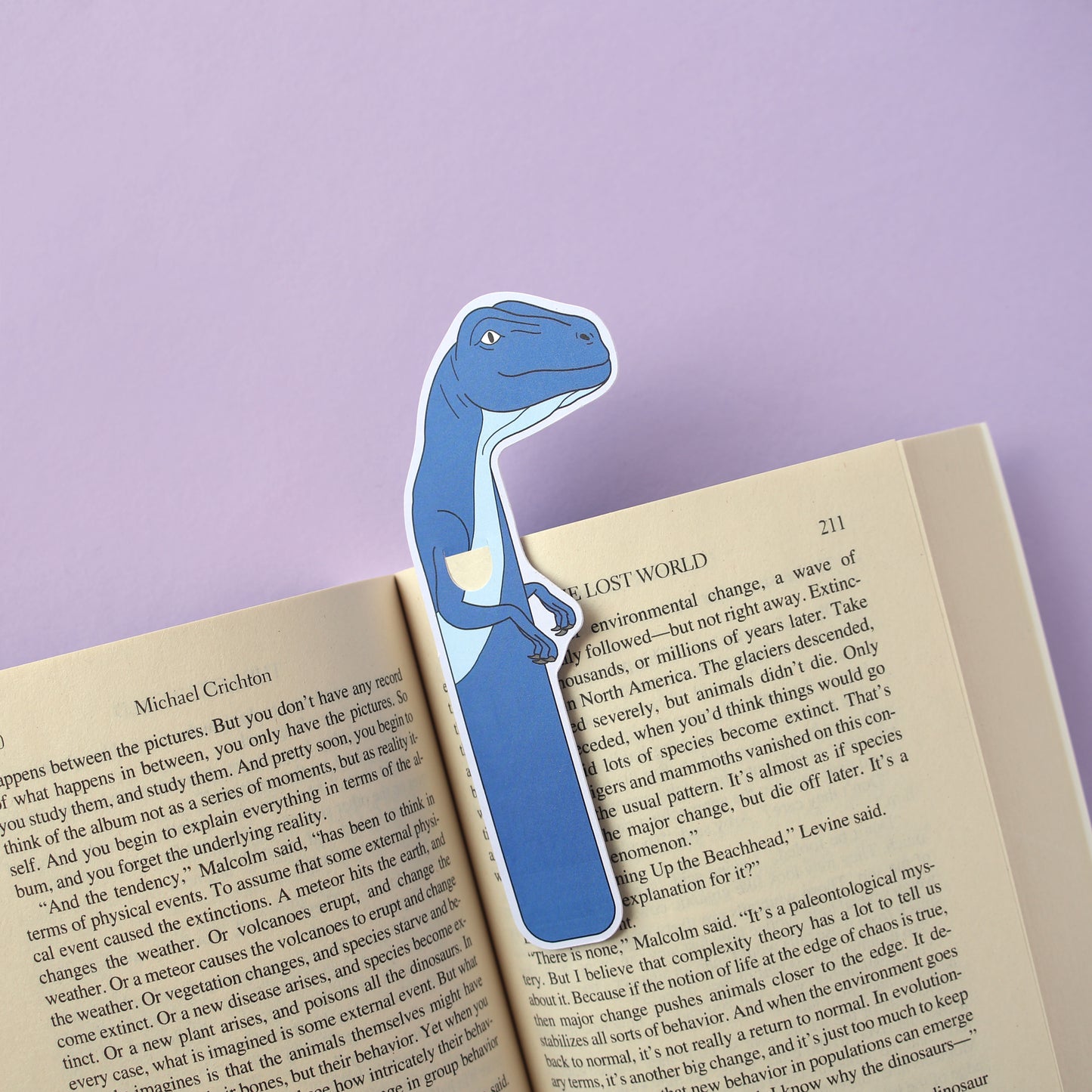 Velociraptor Dinosaur Bookmark