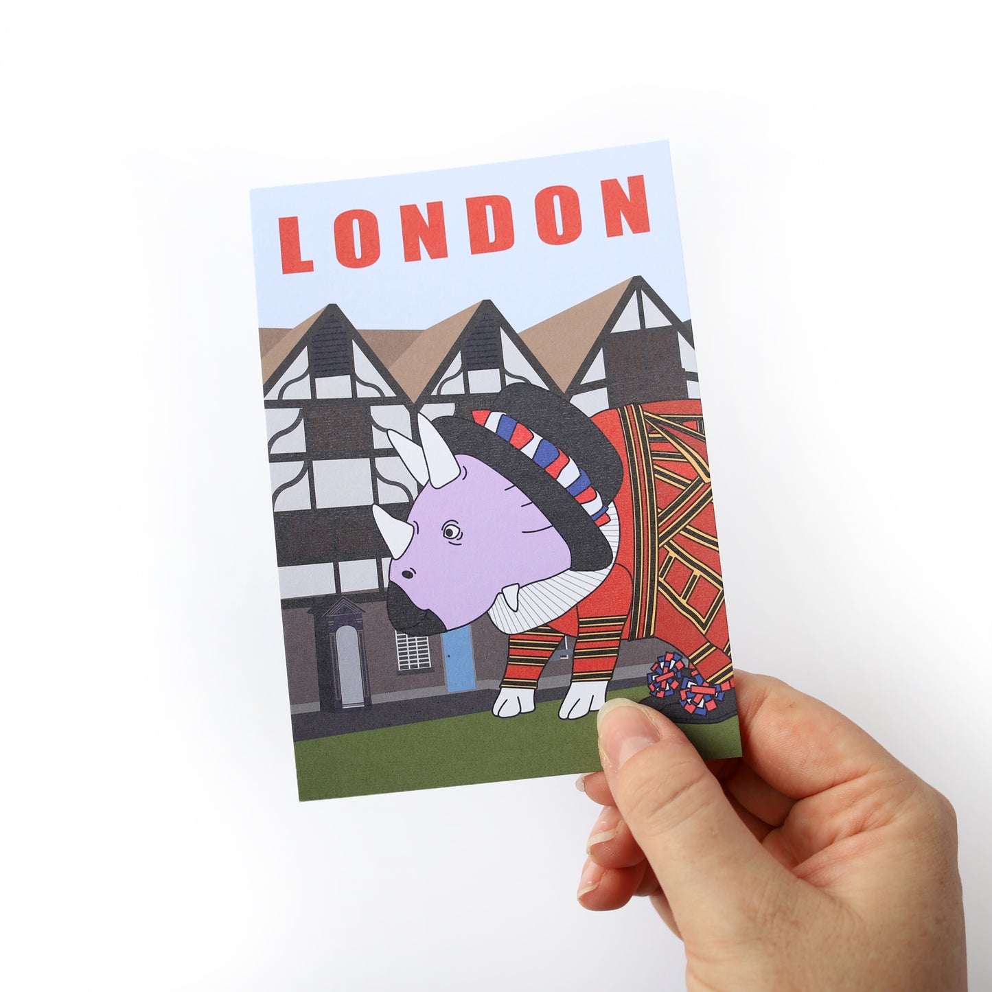 London Dinosaur Postcard - Tower of London