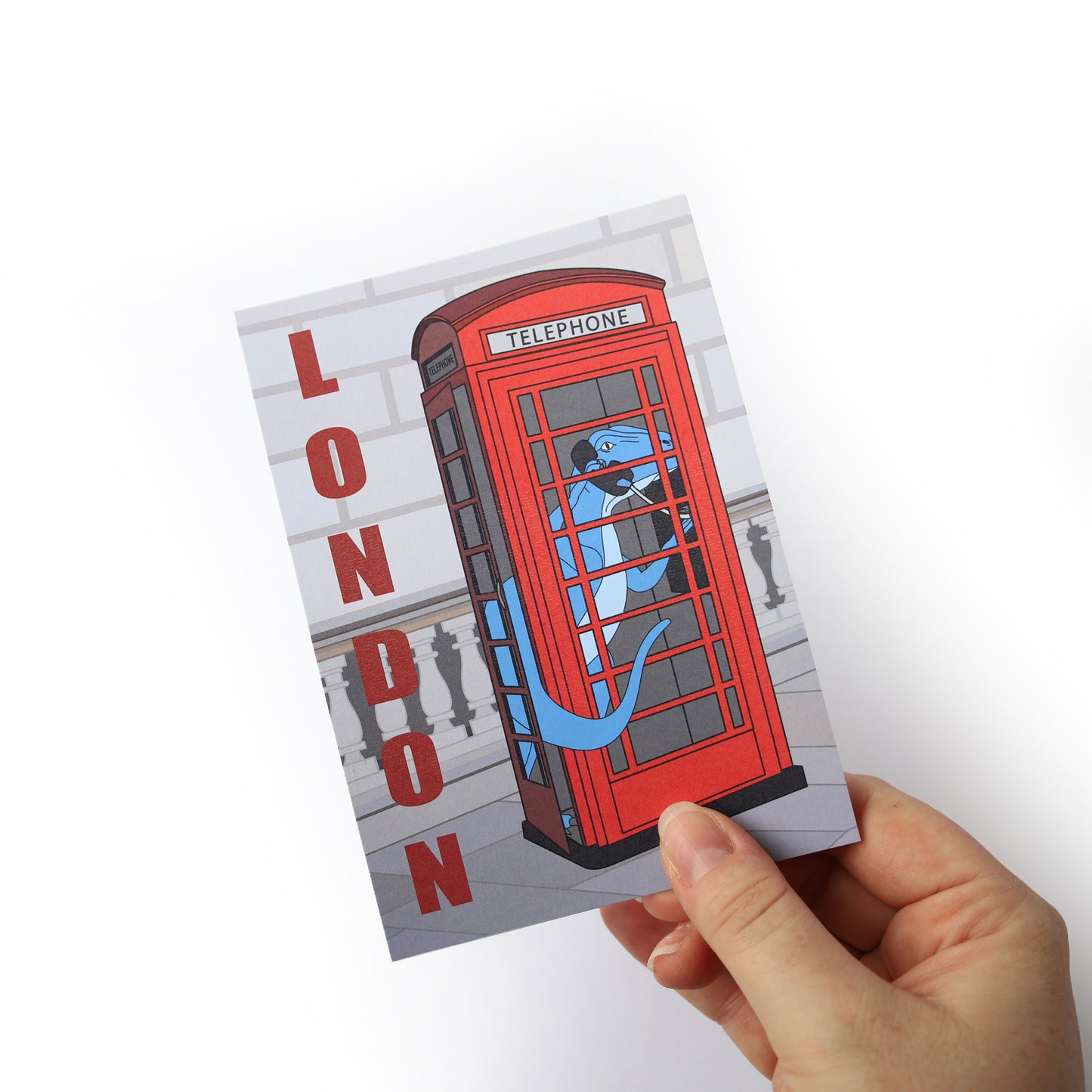 London Dinosaur Postcard - Phonebox