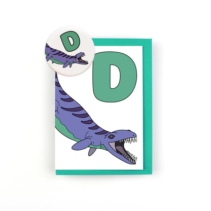 Dinosaur Alphabet D Greeting Card